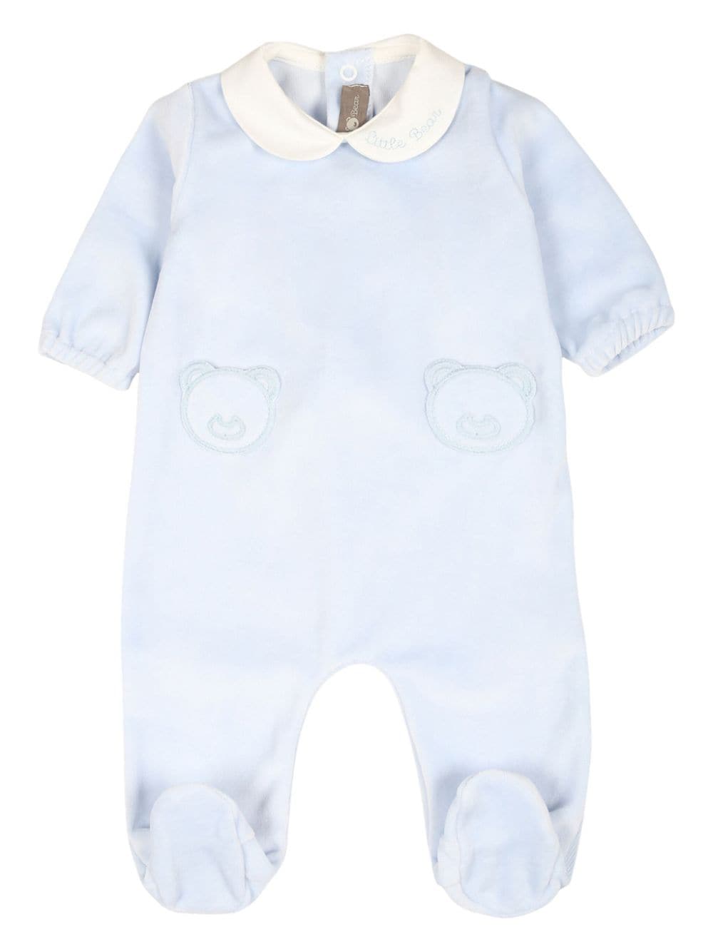 Little Bear bear-motif romper - Blue von Little Bear