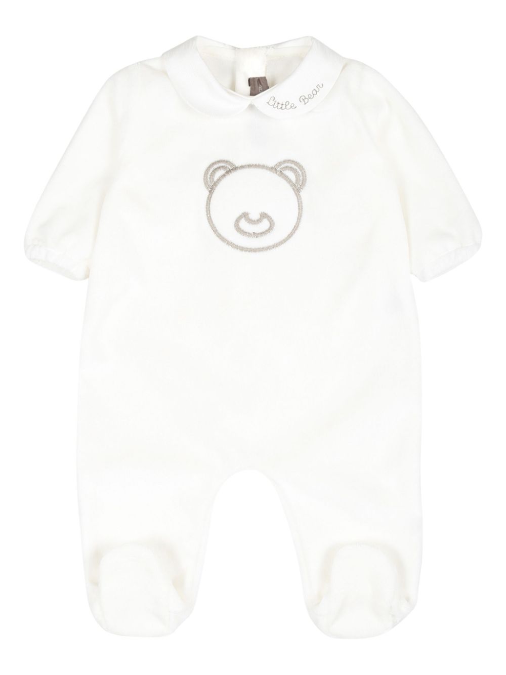 Little Bear bear-motif romper - White von Little Bear