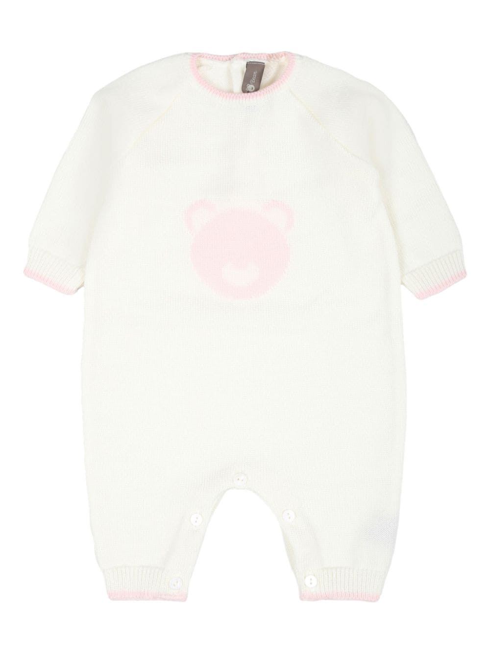 Little Bear bear-motif romper - White von Little Bear