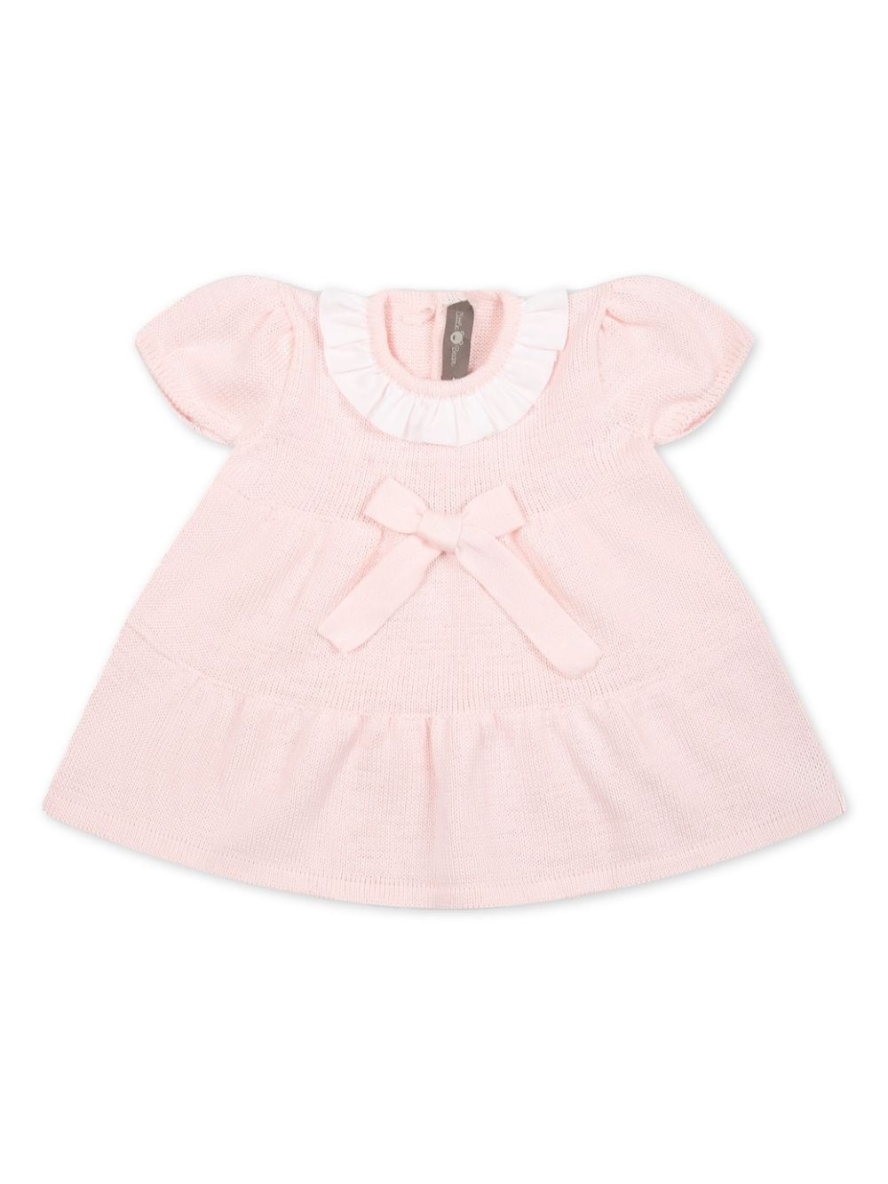 Little Bear bow knitted cotton dress - Pink von Little Bear