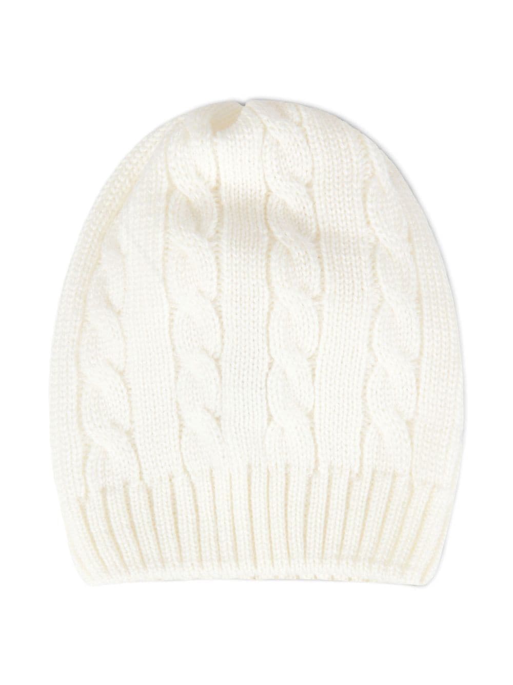 Little Bear cable-knit wool beanie - Neutrals von Little Bear