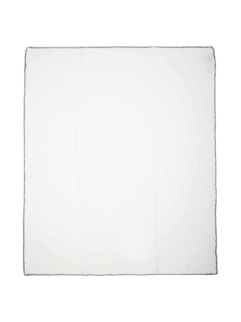 Little Bear contrasting-trim blanket - White von Little Bear