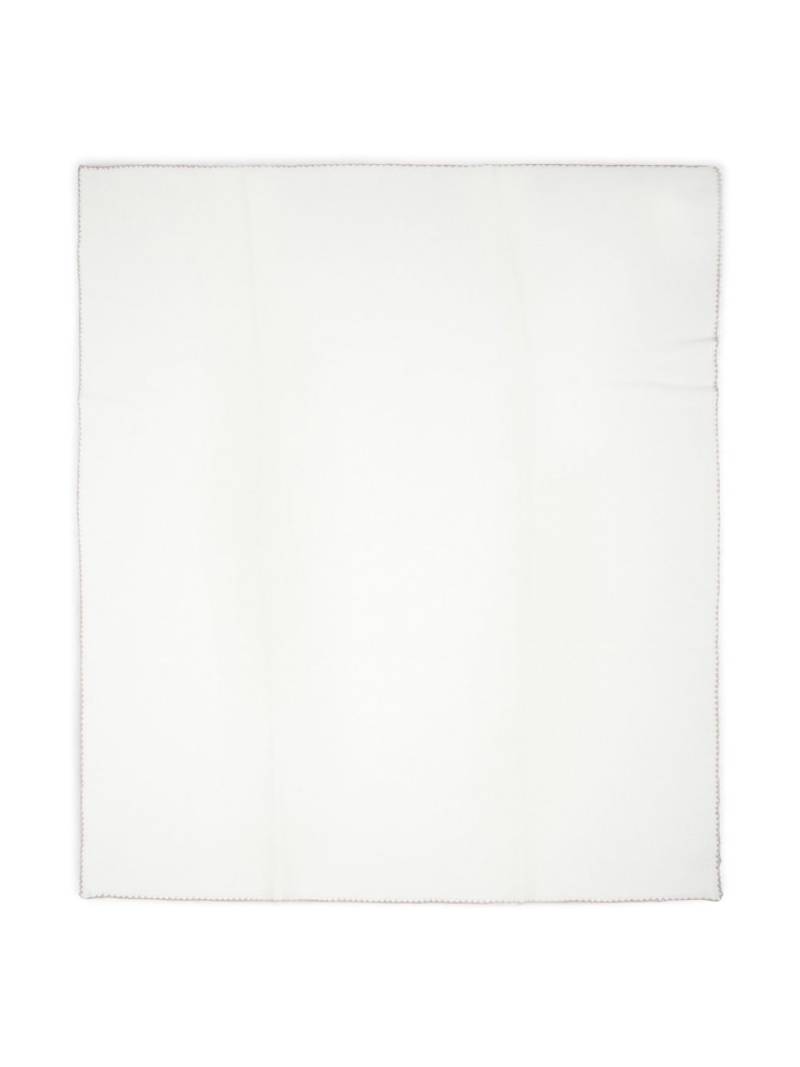 Little Bear contrasting-trim blanket - White von Little Bear