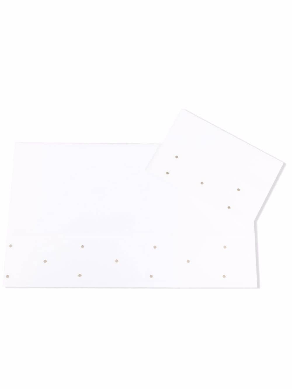 Little Bear dotted-embroidery cotton sheet - White von Little Bear