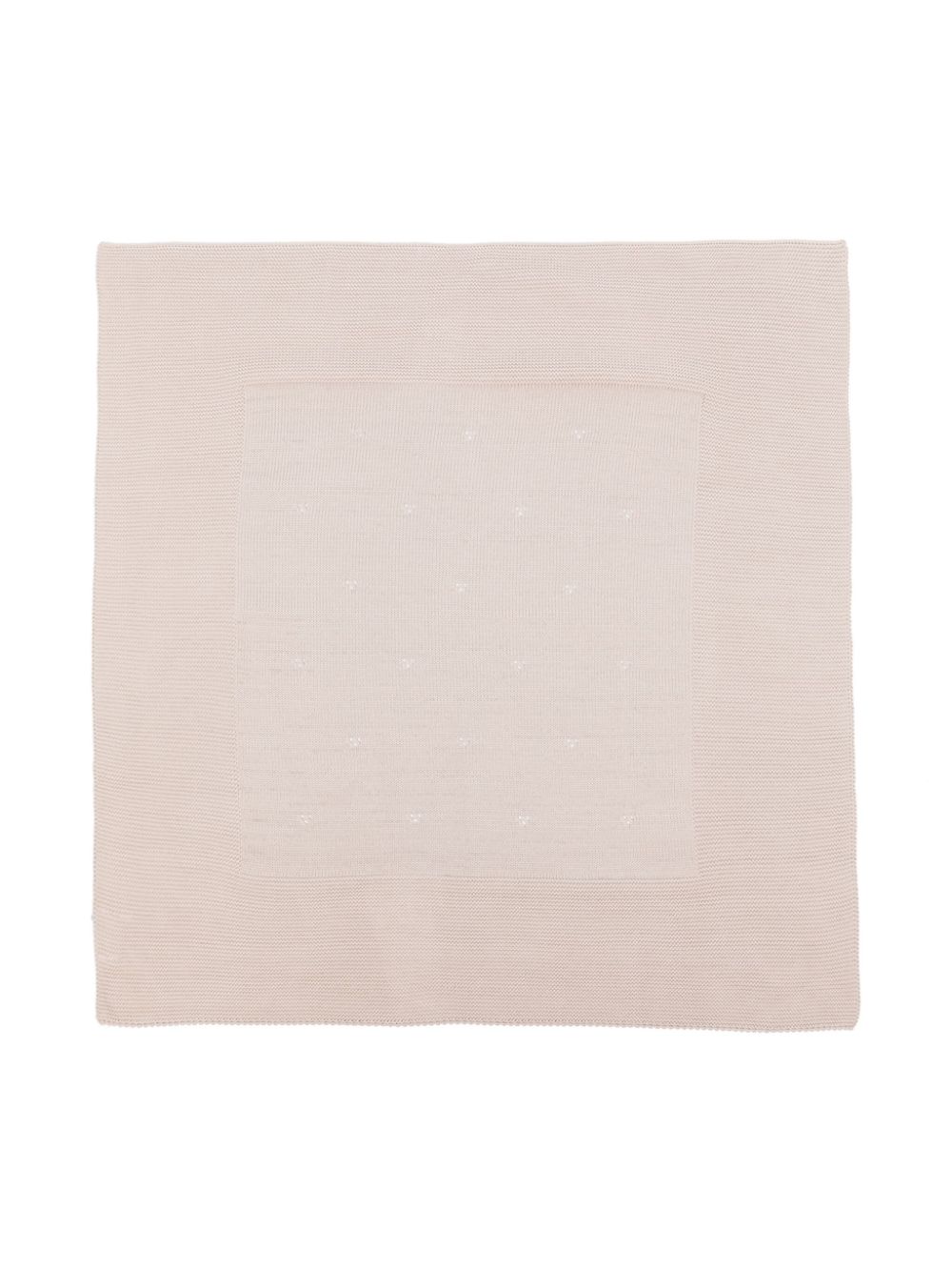 Little Bear ribbed-knit cotton blanket - Neutrals von Little Bear