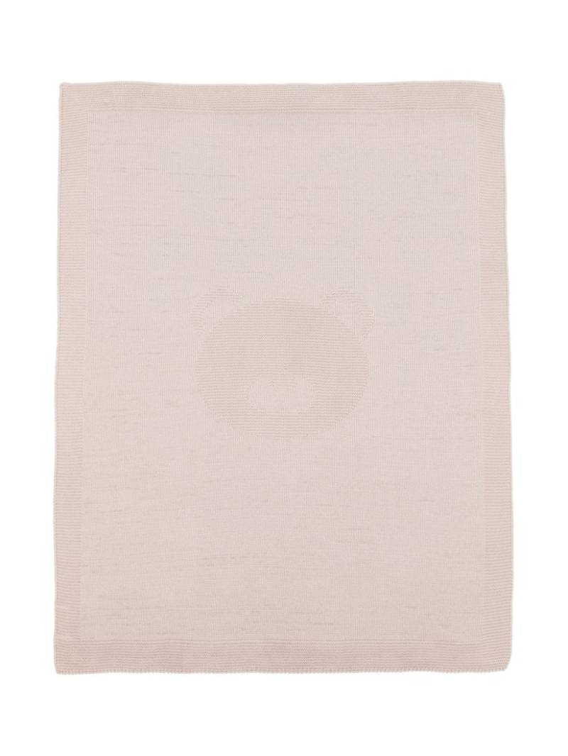 Little Bear ribbed-knit cotton blanket - Neutrals von Little Bear