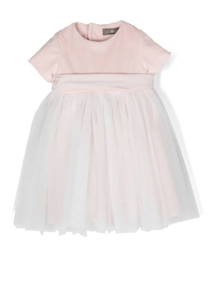 Little Bear short-sleeve velvet dress - Pink von Little Bear