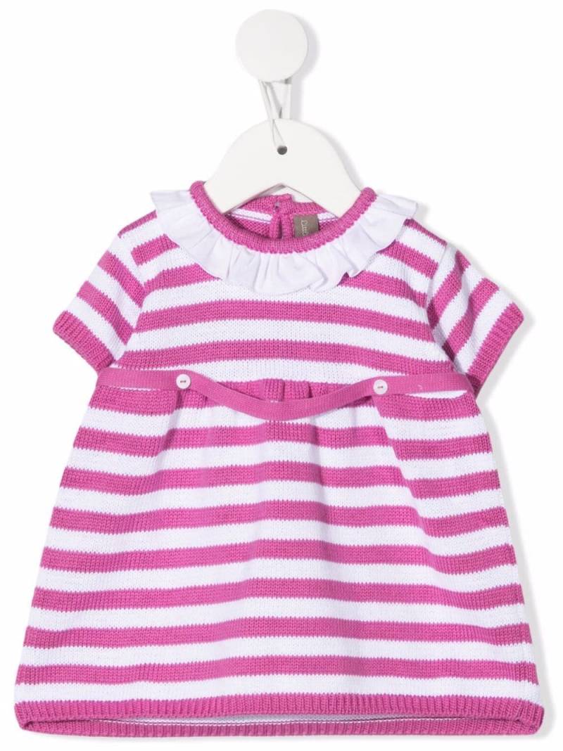 Little Bear striped knitted shortie - White von Little Bear