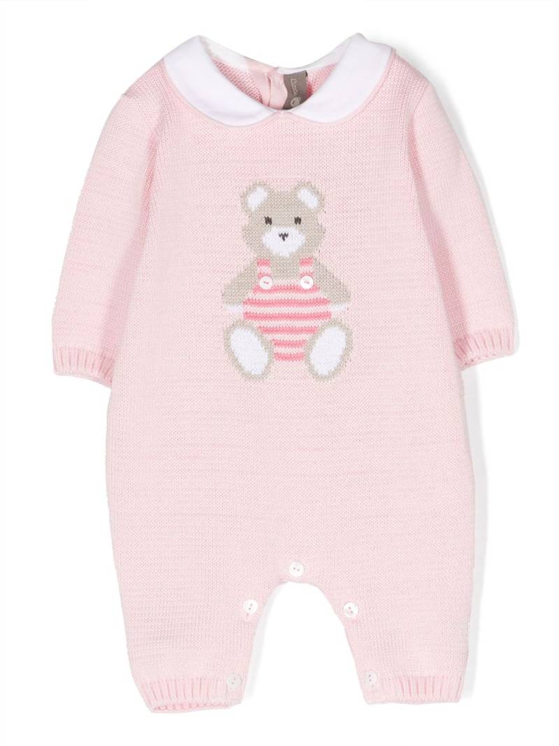 Little Bear teddy bear knitted rompers - Pink von Little Bear