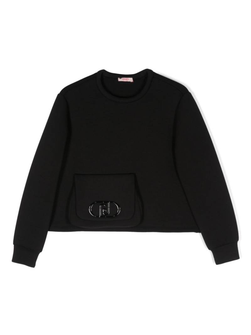 Liu Jo Kids crew-neck sweatshirt - Black von Liu Jo Kids