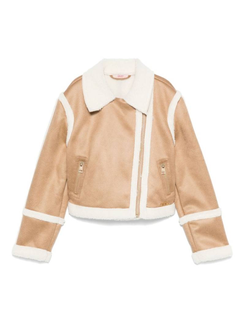 Liu Jo Kids faux-suede jacket - Brown von Liu Jo Kids