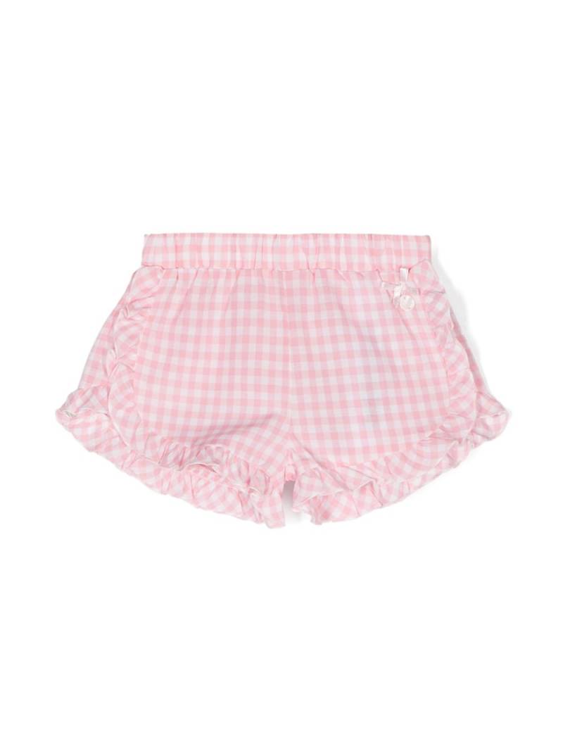 Liu Jo Kids gingham elasticated shorts - White von Liu Jo Kids