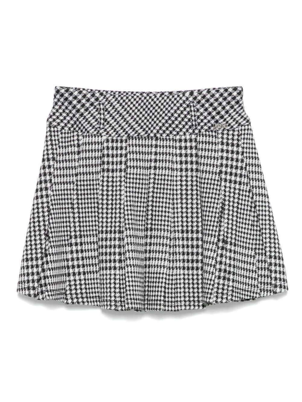 Liu Jo Kids houndstooth-pattern skirt - Black von Liu Jo Kids