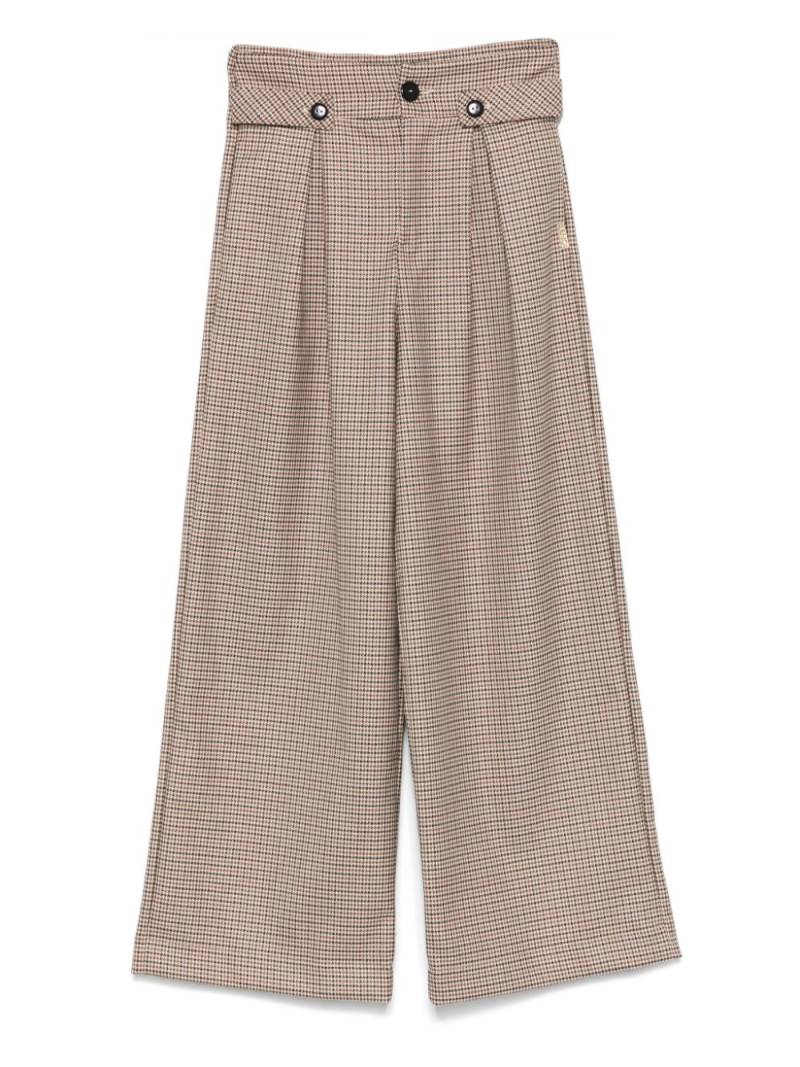 Liu Jo Kids houndstooth trousers - Neutrals von Liu Jo Kids