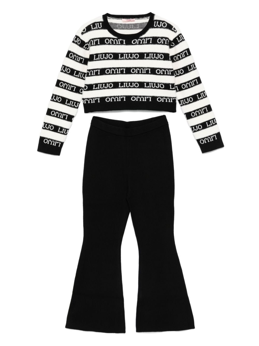 Liu Jo Kids knitted tracksuit set - Black von Liu Jo Kids