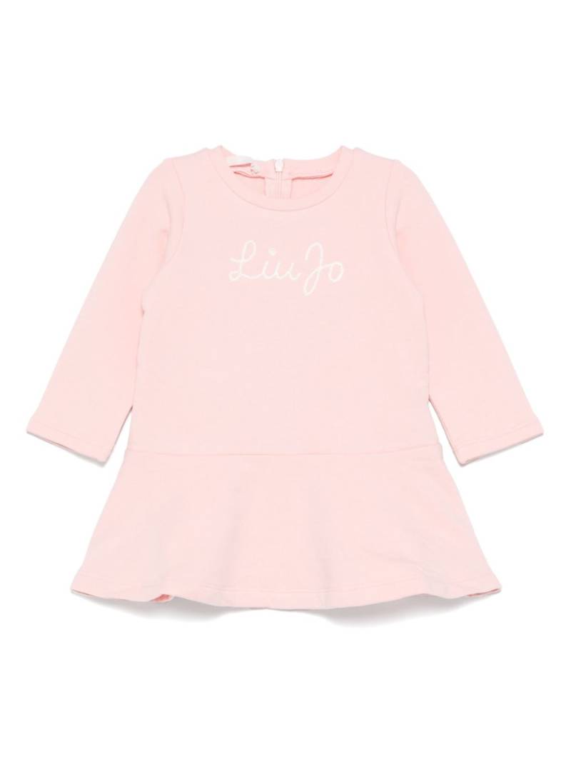 Liu Jo Kids logo-embroidered dress - Pink von Liu Jo Kids