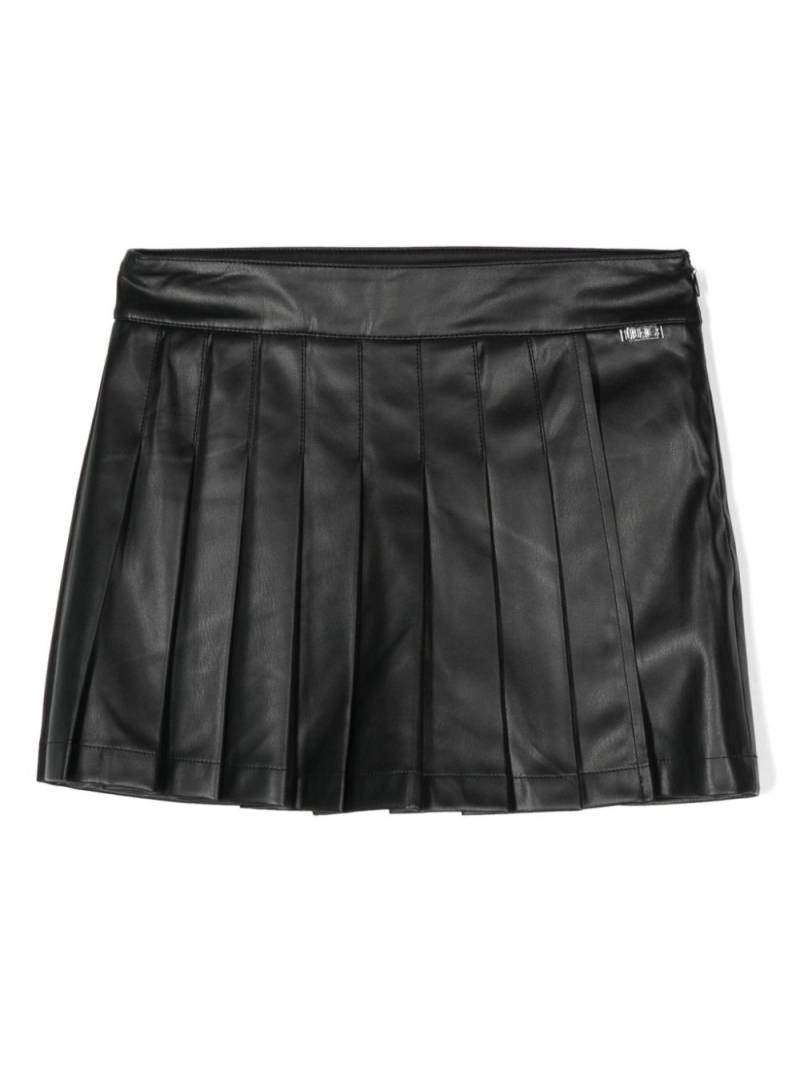 Liu Jo Kids logo-plaque shorts - Black von Liu Jo Kids