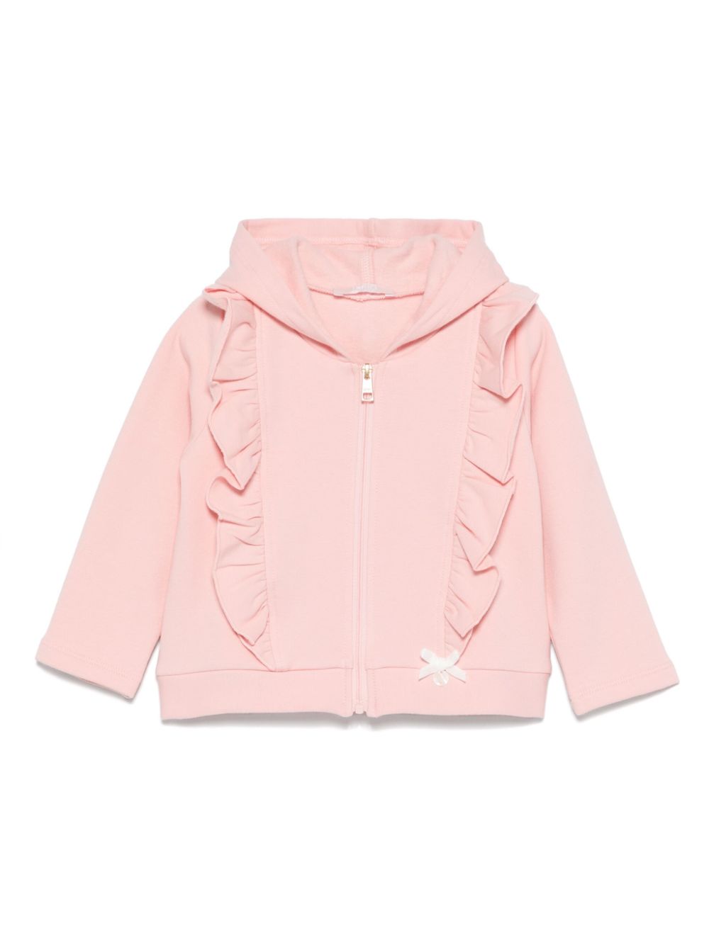 Liu Jo Kids ruffled-trim hoodie - Pink von Liu Jo Kids