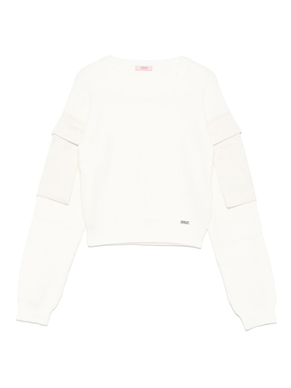 Liu Jo Kids sleeve-pocket jumper - White von Liu Jo Kids