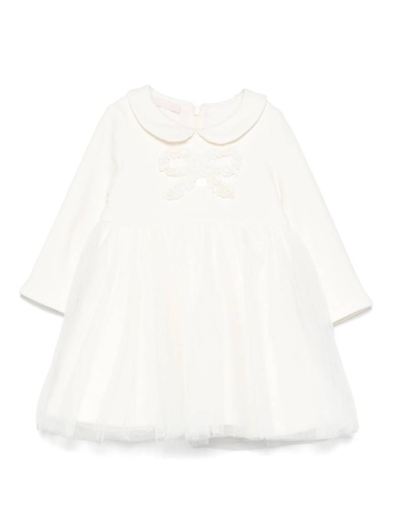 Liu Jo Kids tulle-insert dress - Neutrals von Liu Jo Kids