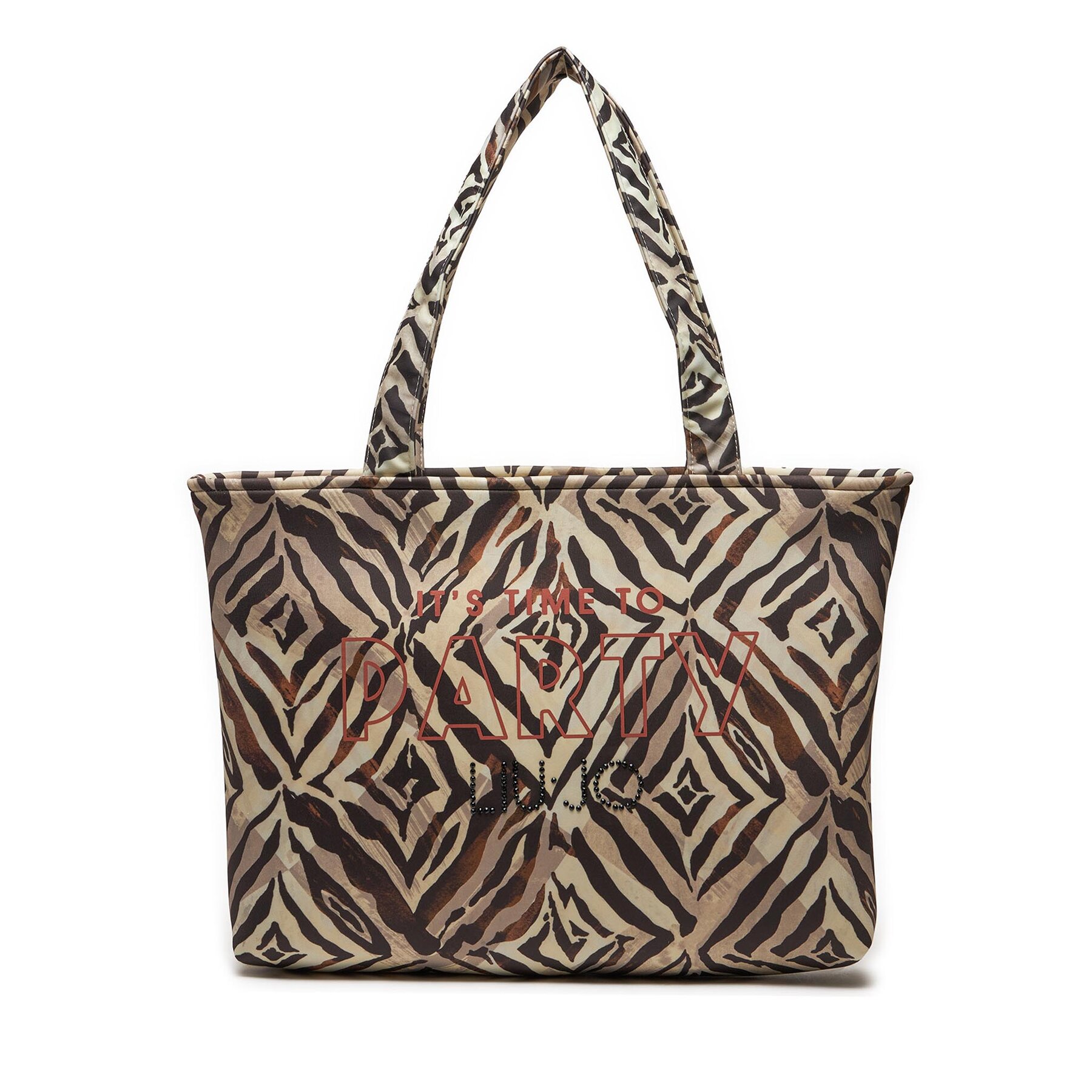 Handtasche Liu Jo Shopping Scuba Print VA4205 F0267 Beige von Liu Jo