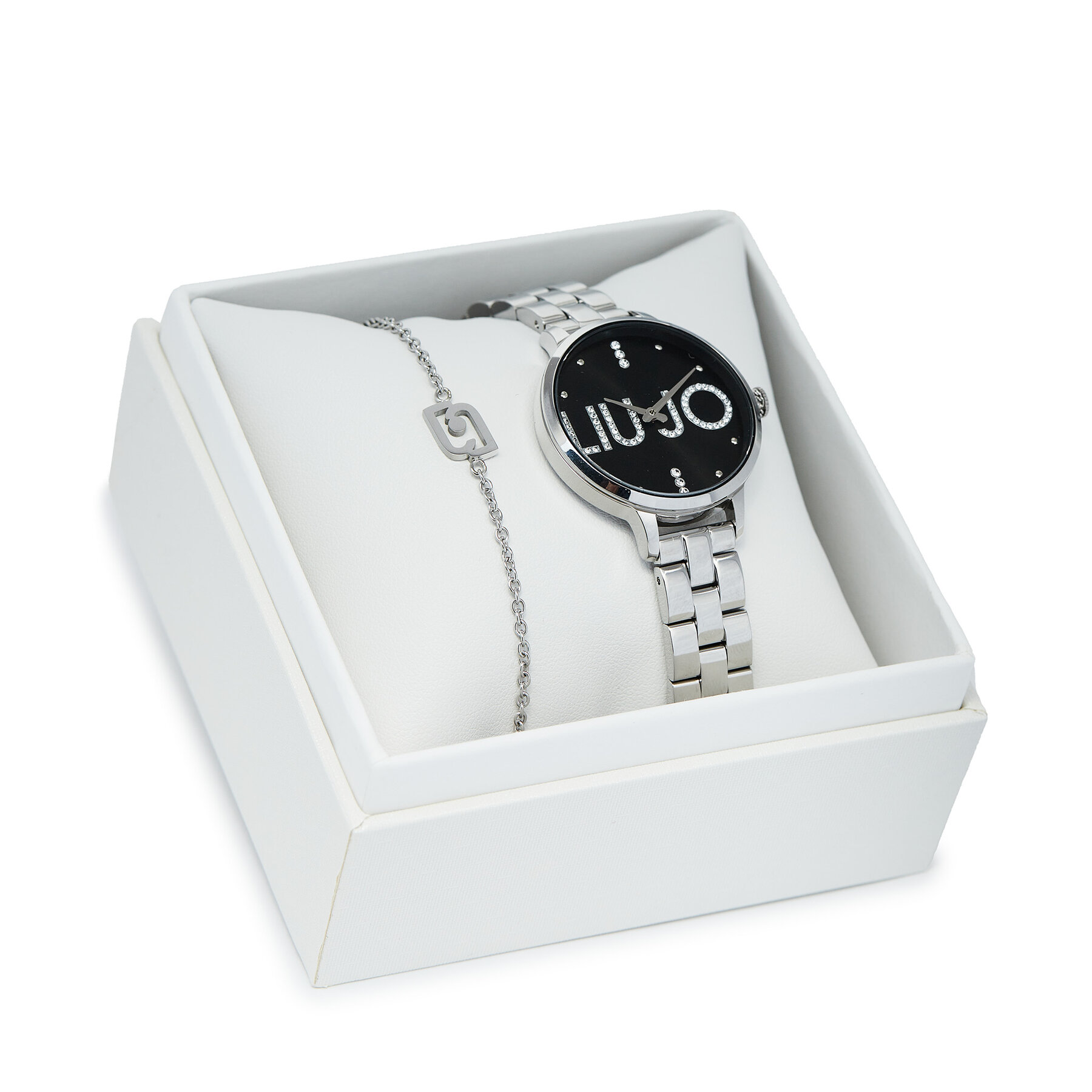 Uhr und Armband Set Liu Jo Couple Plus TLJ2037 Silberfarben Uhr und Armband Set Liu Jo Couple Plus TLJ2037 Silberfarben von Liu Jo