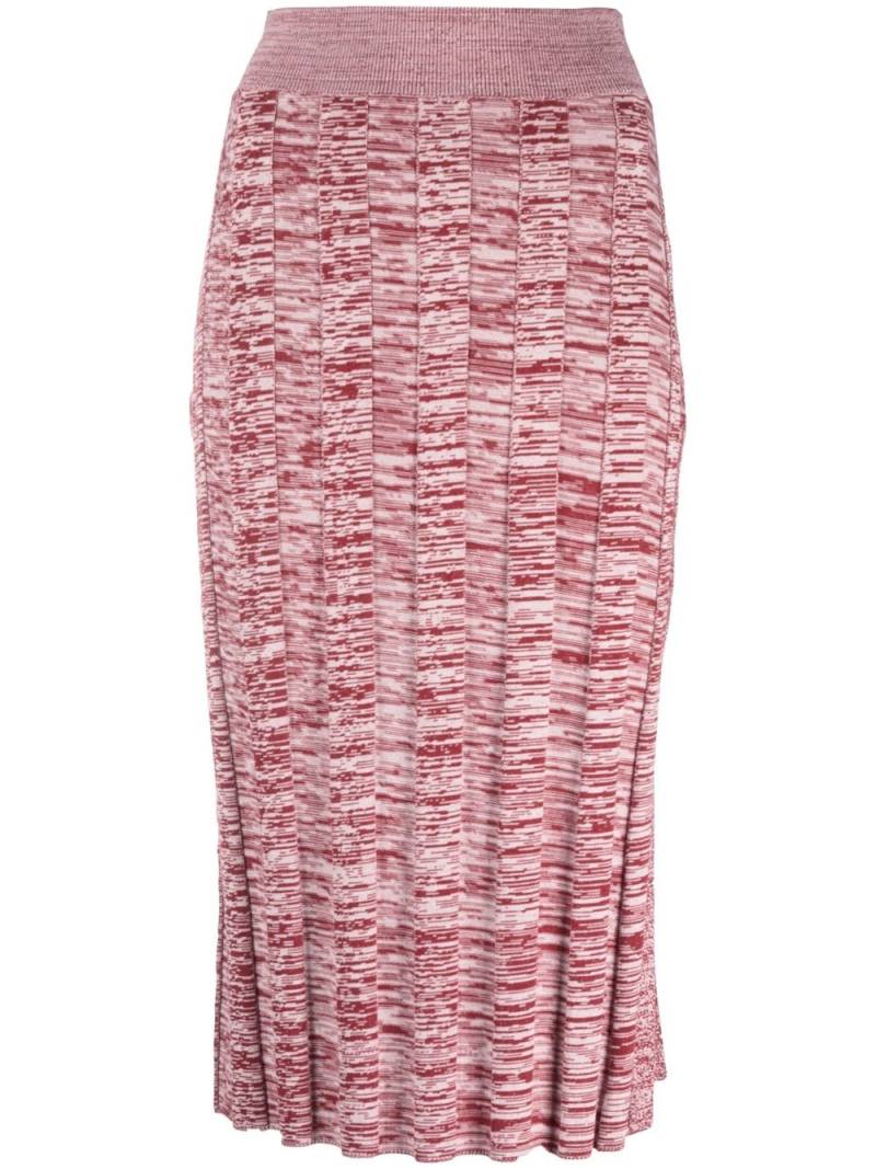 Live The Process distressed-effect pleated skirt - Pink von Live The Process