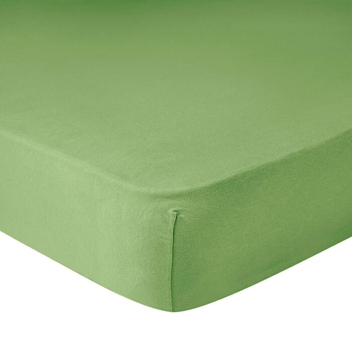 Jersey Fixleintuch für Boxspringbett Superstretch, grün von Living Home