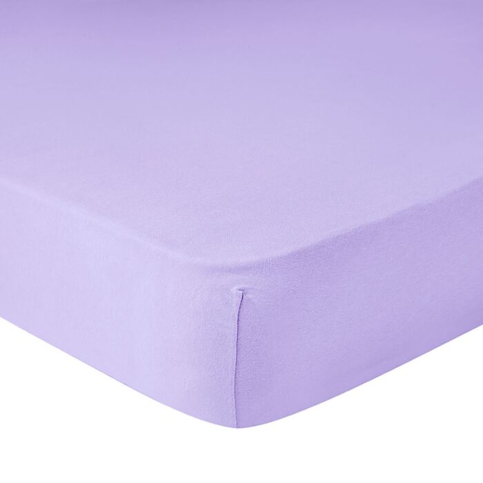 Jersey Fixleintuch für Boxspringbett Superstretch, lila von Living Home