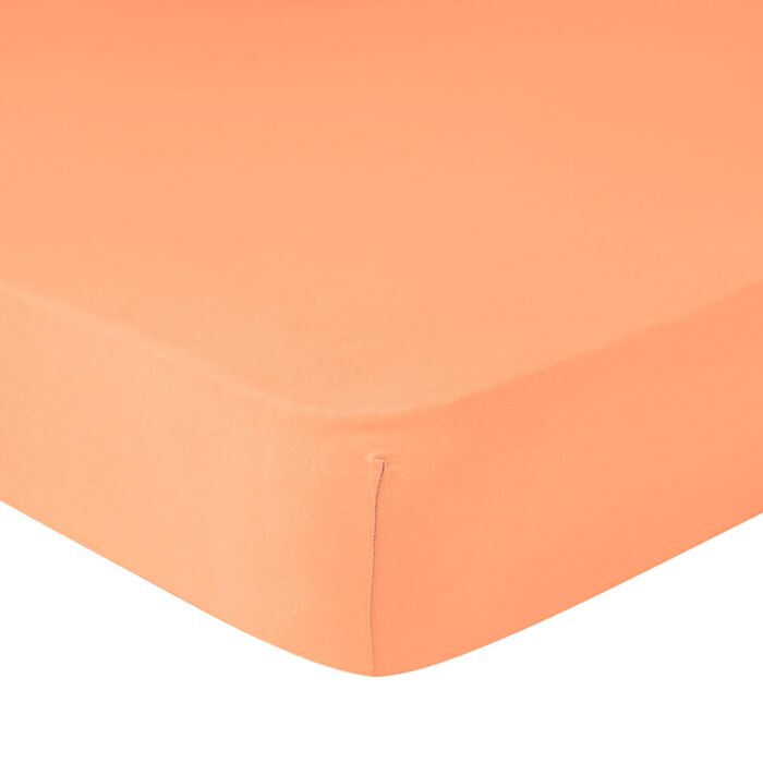 Jersey Fixleintuch für Boxspringbett Superstretch, mandarine von Living Home