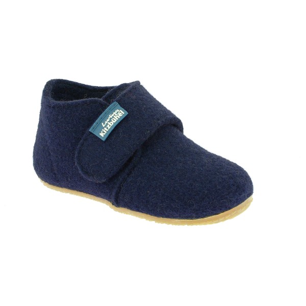 Living Kitzbühel - Baby's Klettschuh Filz Unifarben - Hüttenschuhe Gr 20 blau von Living Kitzbühel