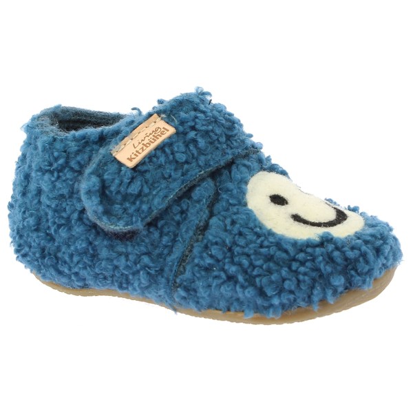 Living Kitzbühel - Baby's Klettschuh Smiley - Hüttenschuhe Gr 18 blau von Living Kitzbühel