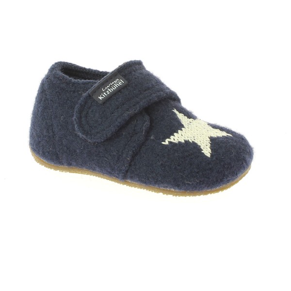 Living Kitzbühel - Baby's Klettschuh Stern - Hüttenschuhe Gr 20 blau von Living Kitzbühel