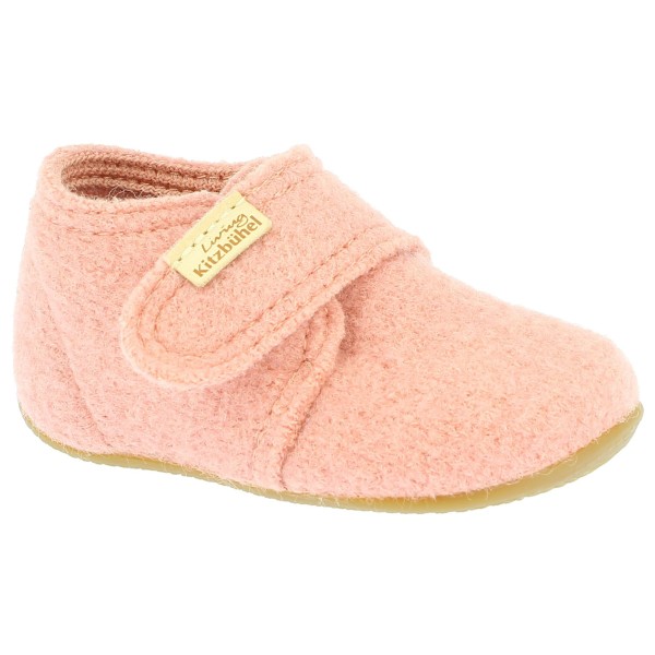 Living Kitzbühel - Baby's Klettschuh Unifarben - Hüttenschuhe Gr 21 beige/rosa von Living Kitzbühel