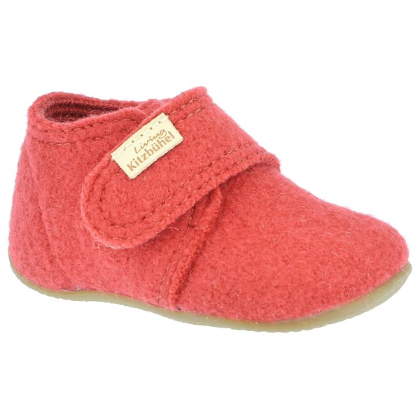 Living Kitzbühel - Baby's Klettschuh Unifarben - Hüttenschuhe Gr 21 rot von Living Kitzbühel