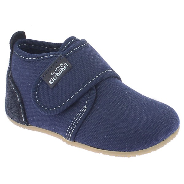 Living Kitzbühel - Baby's Klettschuh Unifarben - Hüttenschuhe Gr 22 blau von Living Kitzbühel