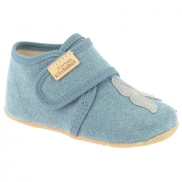 Living Kitzbühel - Baby's Klettschuh Wal - Hüttenschuhe Gr 20 blau von Living Kitzbühel