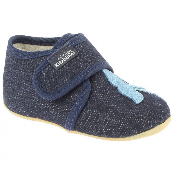 Living Kitzbühel - Baby's Klettschuh Wal - Hüttenschuhe Gr 20 blau von Living Kitzbühel