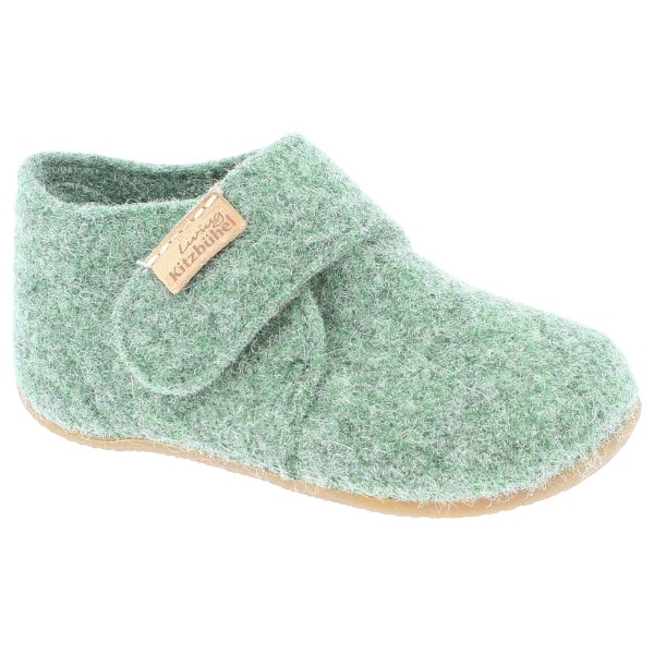 Living Kitzbühel - Babyklettschuh Filz - Hüttenschuhe Gr 18 grün von Living Kitzbühel