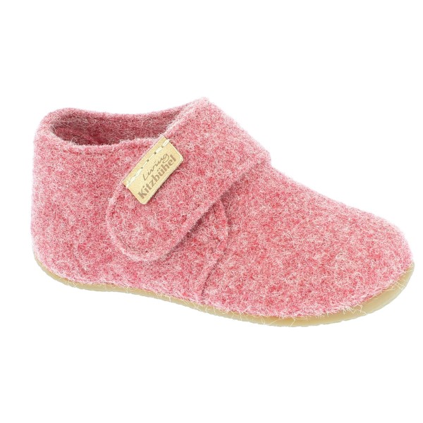 Living Kitzbühel - Babyklettschuh Filz - Hüttenschuhe Gr 20 rosa von Living Kitzbühel