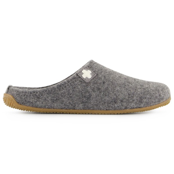 Living Kitzbühel - Filzpantoffel Schweizer Kreuz No. 3886 - Hüttenschuhe Gr 36 grau von Living Kitzbühel