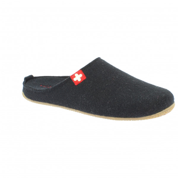 Living Kitzbühel - Filzpantoffel Schweizer Kreuz No. 3886 - Hüttenschuhe Gr 36 grau von Living Kitzbühel