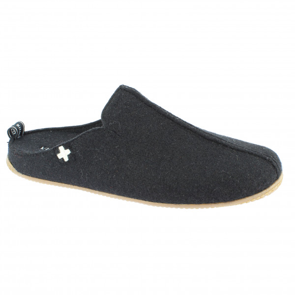 Living Kitzbühel - Filzpantoffel Schweizer Kreuz No. 4250 - Hüttenschuhe Gr 41;42;43;44;45;46;48 grau von Living Kitzbühel