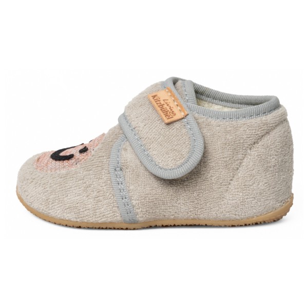 Living Kitzbühel - Kid's Babyklett Sandy Smiley - Hüttenschuhe Gr 21 grau von Living Kitzbühel