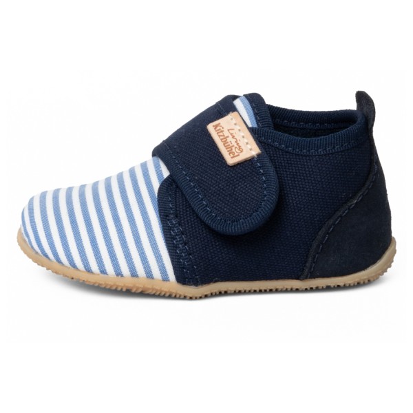 Living Kitzbühel - Kid's Babyklett Sigi Streifchen - Hüttenschuhe Gr 22;23;24;25;26 blau;grün von Living Kitzbühel