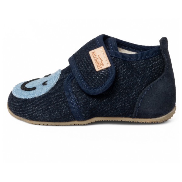 Living Kitzbühel - Kid's Babyklett Smiley - Hüttenschuhe Gr 20;21;22;23;24;25;26 blau von Living Kitzbühel