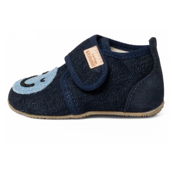 Living Kitzbühel - Kid's Babyklett Smiley - Hüttenschuhe Gr 20 blau von Living Kitzbühel