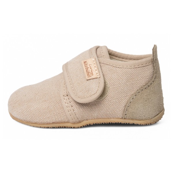 Living Kitzbühel - Kid's Babyklett Ulli Uni - Hüttenschuhe Gr 23 beige von Living Kitzbühel