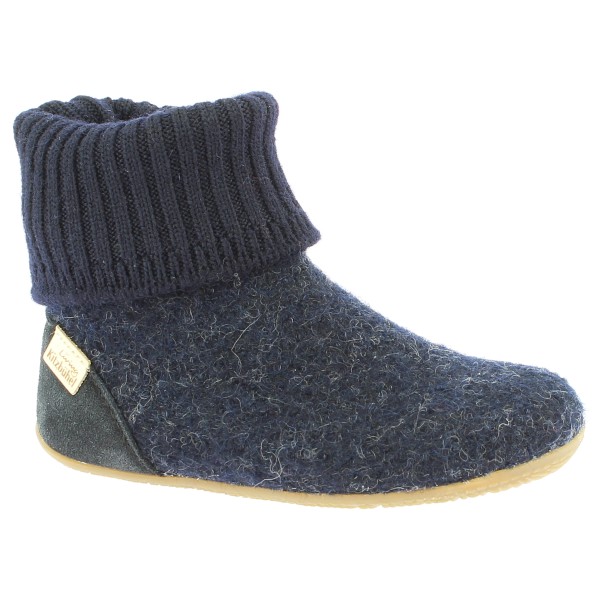 Living Kitzbühel - Kid's Hüttenschuh Uni No. 4230 - Hüttenschuhe Gr 28 blau von Living Kitzbühel