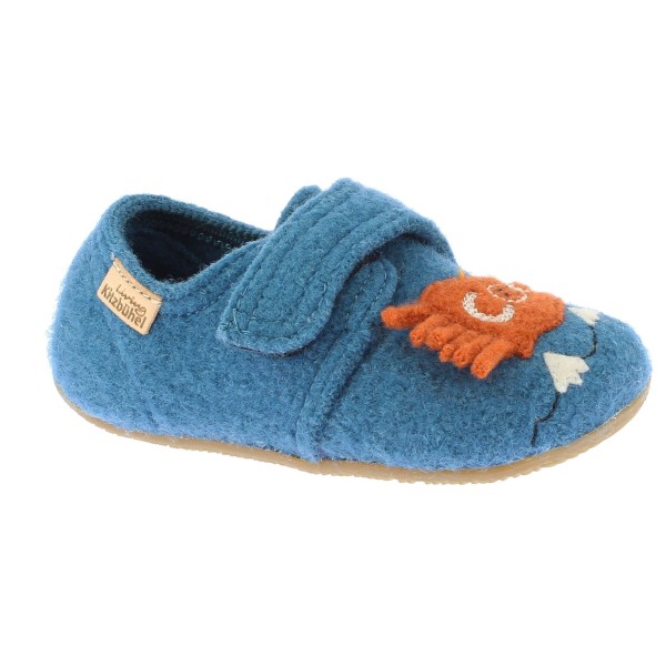 Living Kitzbühel - Kid's Klettmodell Cool Dog - Hüttenschuhe Gr 23 blau von Living Kitzbühel